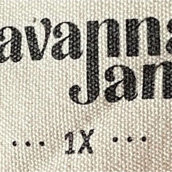 Savanna Jane Boho Swing Blouse Abstract Pastel Print Flutter‎ Sleeves Size 1X - Picture 6 of 7